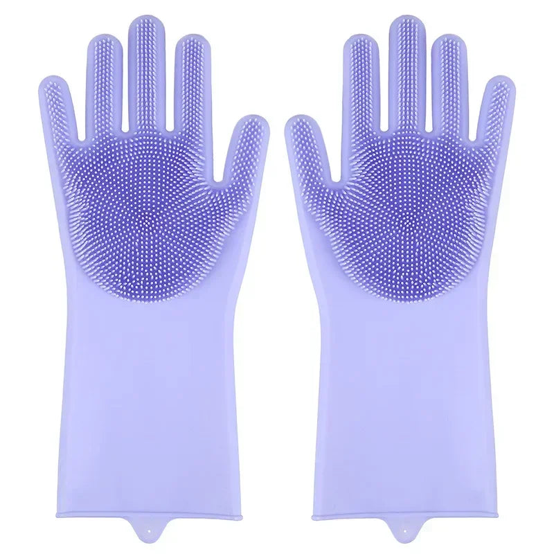 🧤🐾 Pet Grooming & Bathing Gloves Hair Removal & Massage