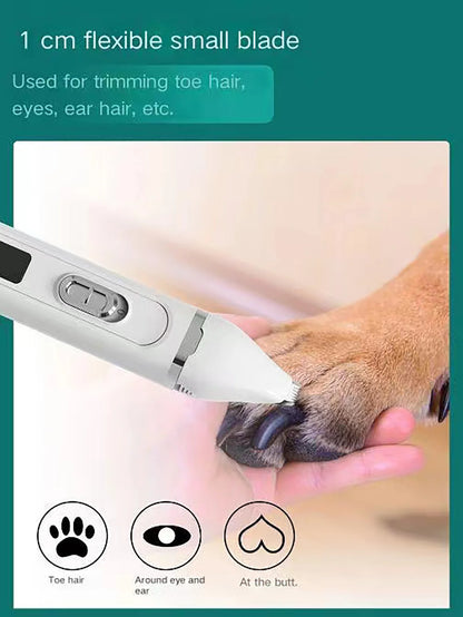 🐶✂️ Pet Hair Clippers 🔋✨ Silent USB Rechargeable Grooming Tool