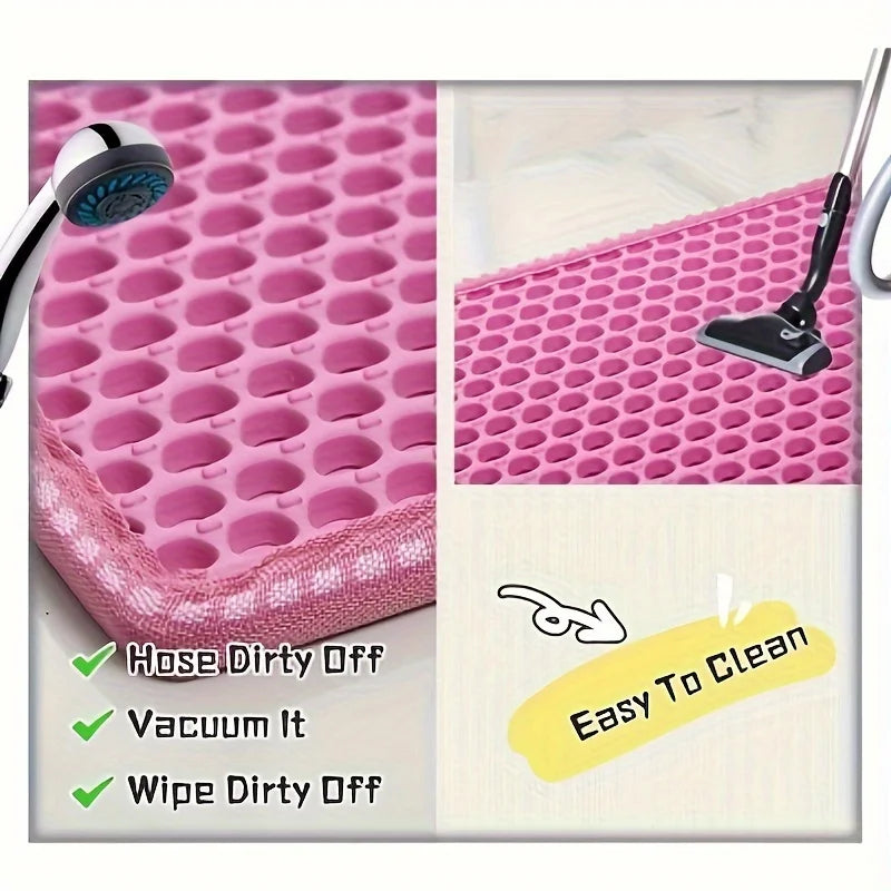 🐾 Large Cat Litter Mat Honeycomb Waterproof Design