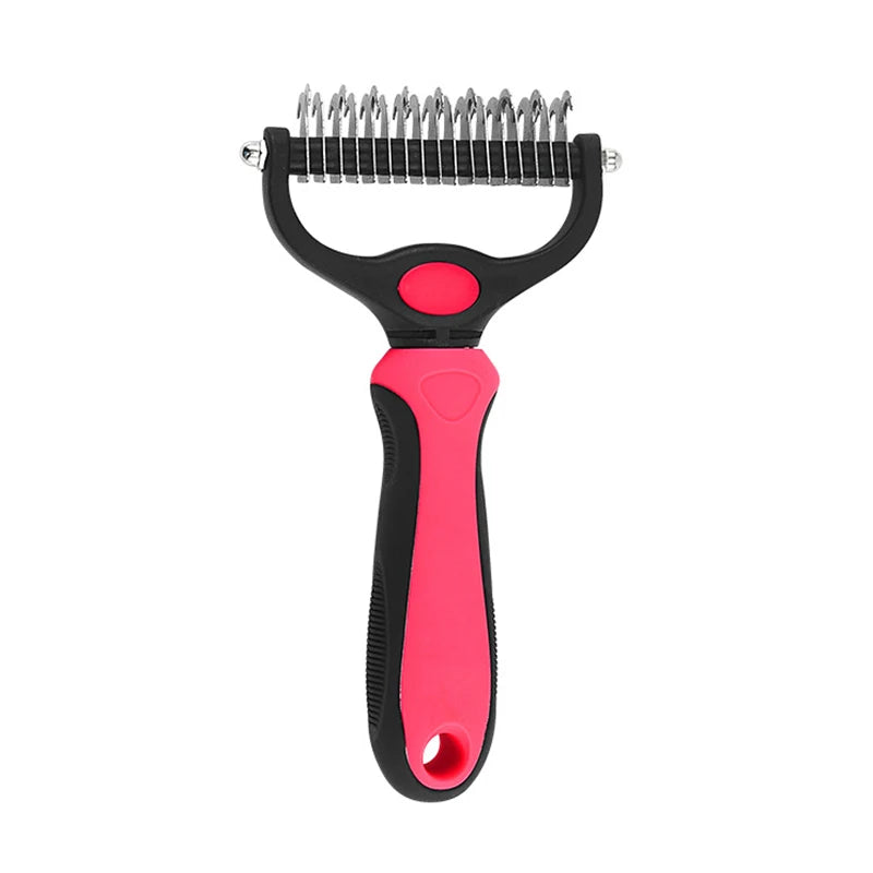 🐾 Pet Deshedding Brush ✂️ Hair Remover & Knot Cutter for Cats & Dogs