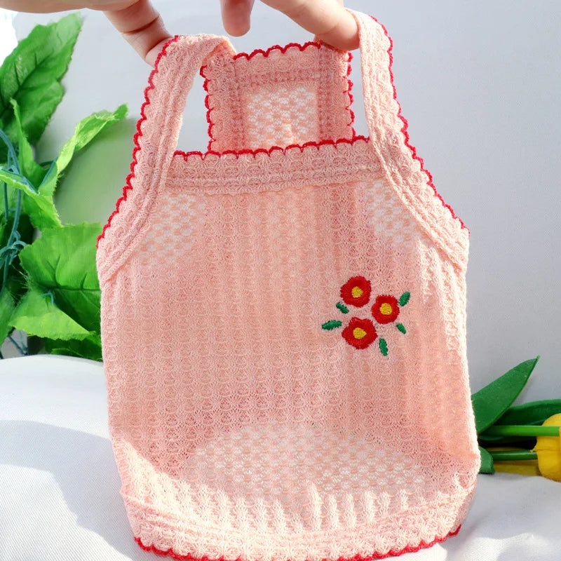 ☀️🐶 Summer Pet Vest Thin Strap Breathable Clothes for Small Dogs & Cats