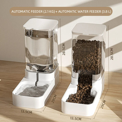 🐾 HOOPET Automatic Pet Feeder 💧🍲  Food & Water Dispenser for Cats & Dogs