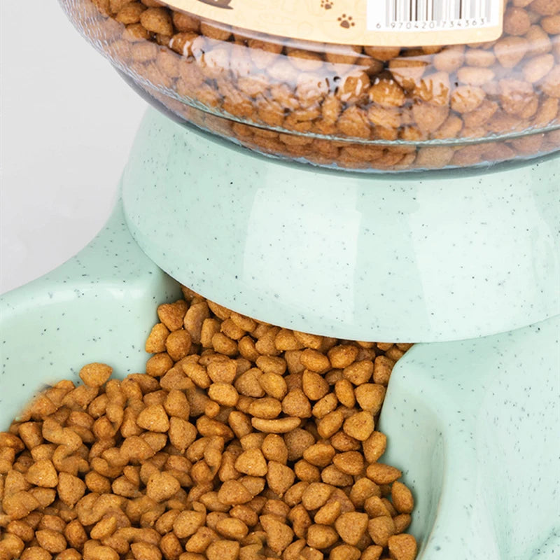🐾 Large Pet Feeder Bowl 🍲💧 Food & Automatic Water Dispenser