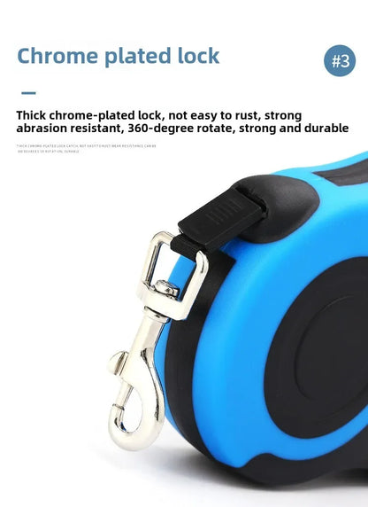 🐾 Durable Retractable Dog & Cat Leash 3m/5m Nylon Lead