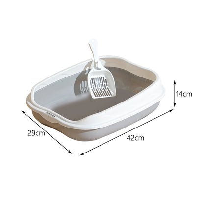 😺 Semi-Enclosed Cat Litter Box 🚽✨ Spatter-Proof & Easy Clean
