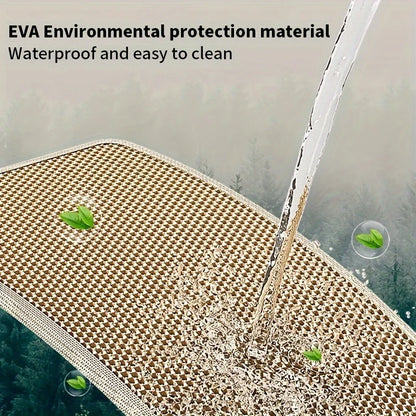 🐾 Large Cat Litter Mat Honeycomb Waterproof Design