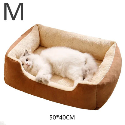 🐾 Cozy Pet Bed 🛏️  Soft Cushion House for Cats & Dogs