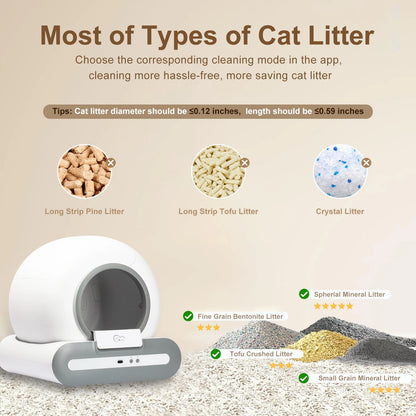 😺 DOEL Smart Cat Litter Box 📱✨ Automatic Self-Cleaning for Multiple Cats