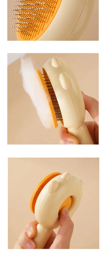 😺🐶 Pet Grooming Comb ✨🖐️ Massage & Cleaning Brush for Cats & Dogs