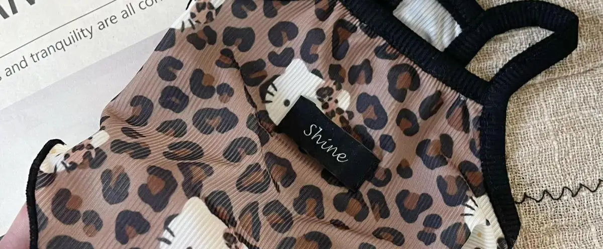 🐾👕 Leopard-Print Pet Vest Summer 2025 Trendy Clothes for Cats & Dogs