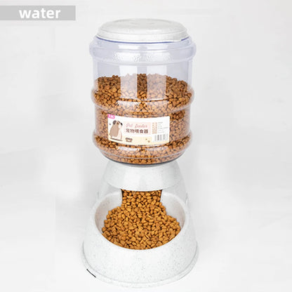 🐾 Large Pet Feeder Bowl 🍲💧 Food & Automatic Water Dispenser