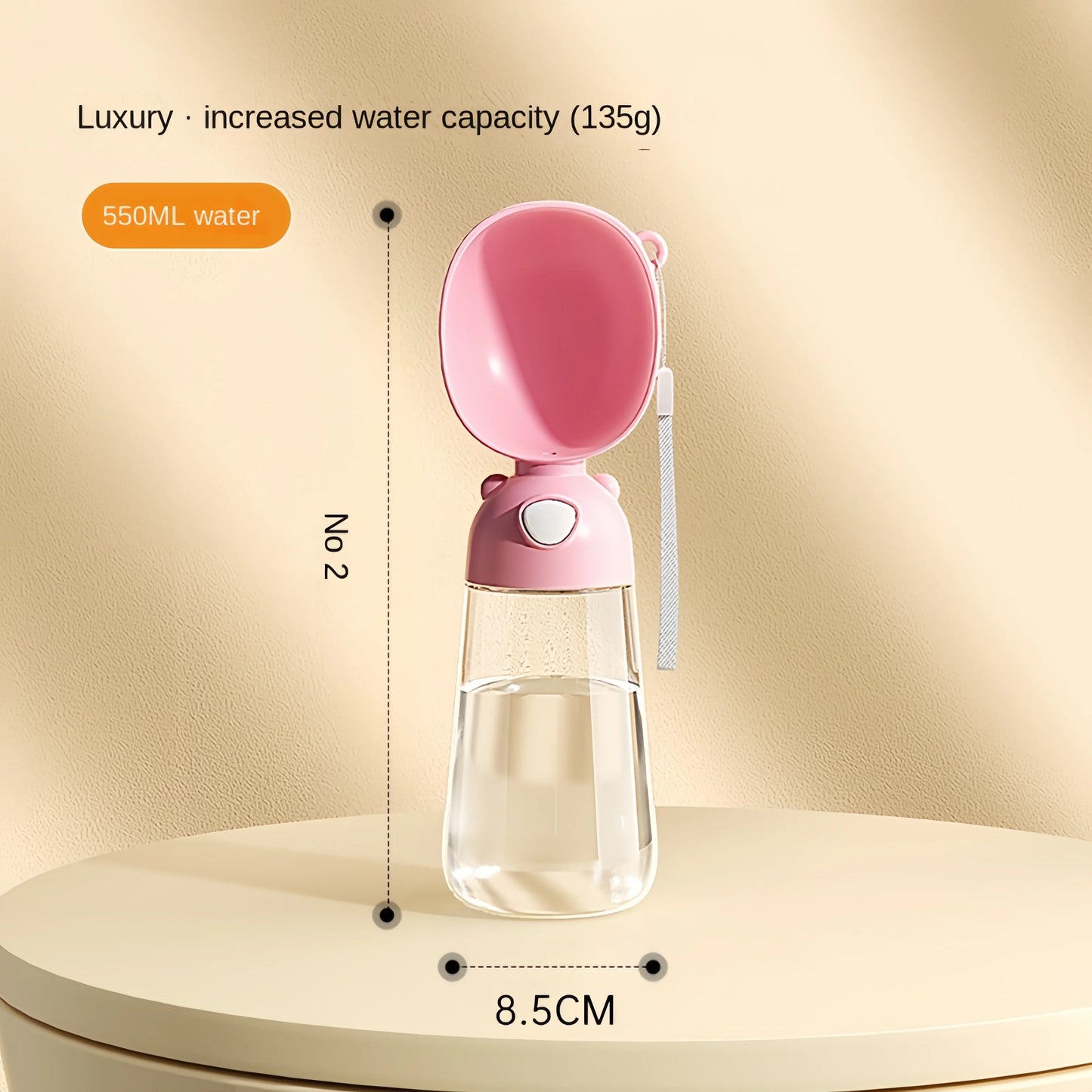 🐶🐱 Portable Pet Water Bottle 💧🍖 Travel Cup with Food Dispenser