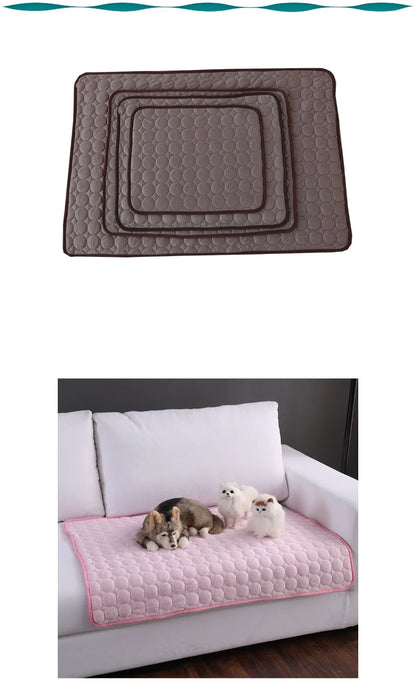 ❄️🐾 Dog & Cat Cooling Mat Summer Pet Ice Bed