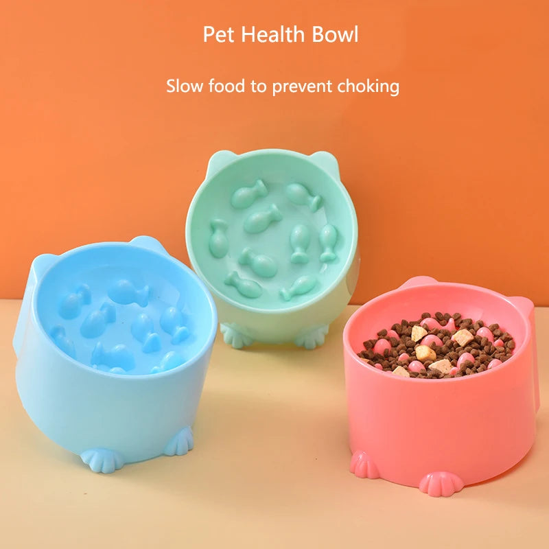 🐶🐱 Slow Feeder Bowl 🍲✨ Anti-Choking Pet Feeding Dish