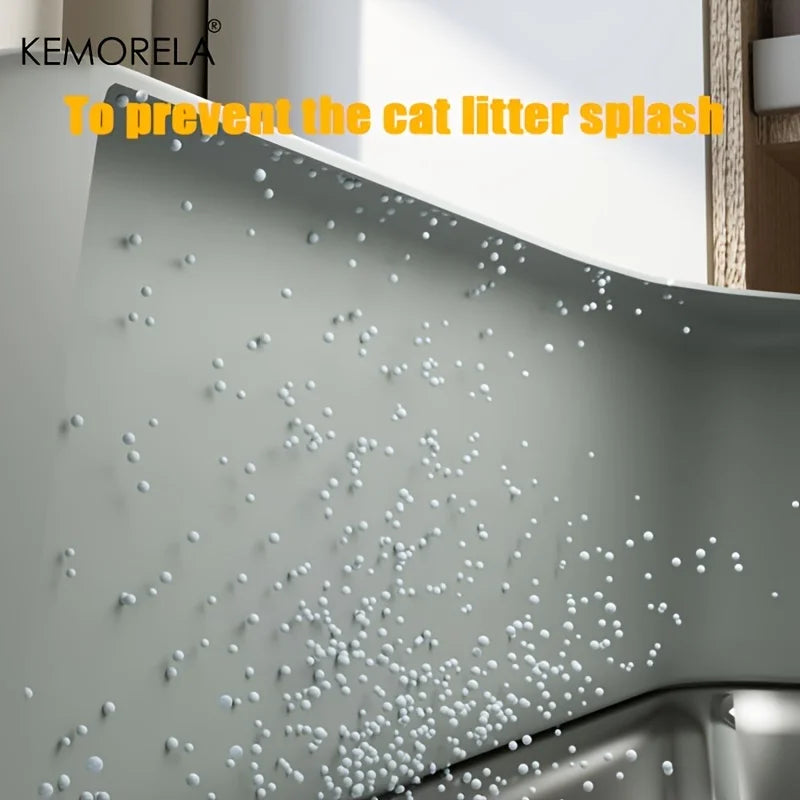 😺 XL Stainless Steel Cat Litter Box  High-Sided, Odor-Free & Durable