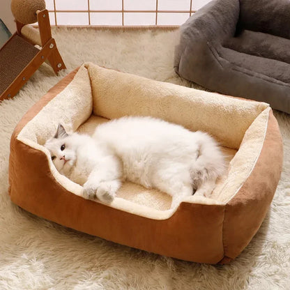 🐾 Cozy Pet Bed 🛏️  Soft Cushion House for Cats & Dogs