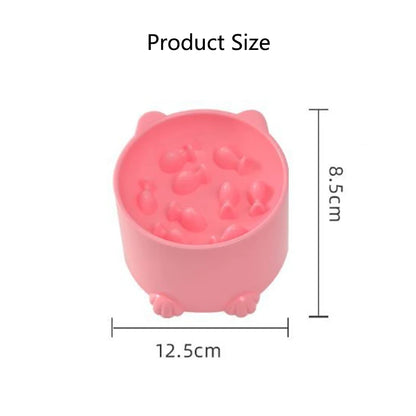 🐶🐱 Slow Feeder Bowl 🍲✨ Anti-Choking Pet Feeding Dish