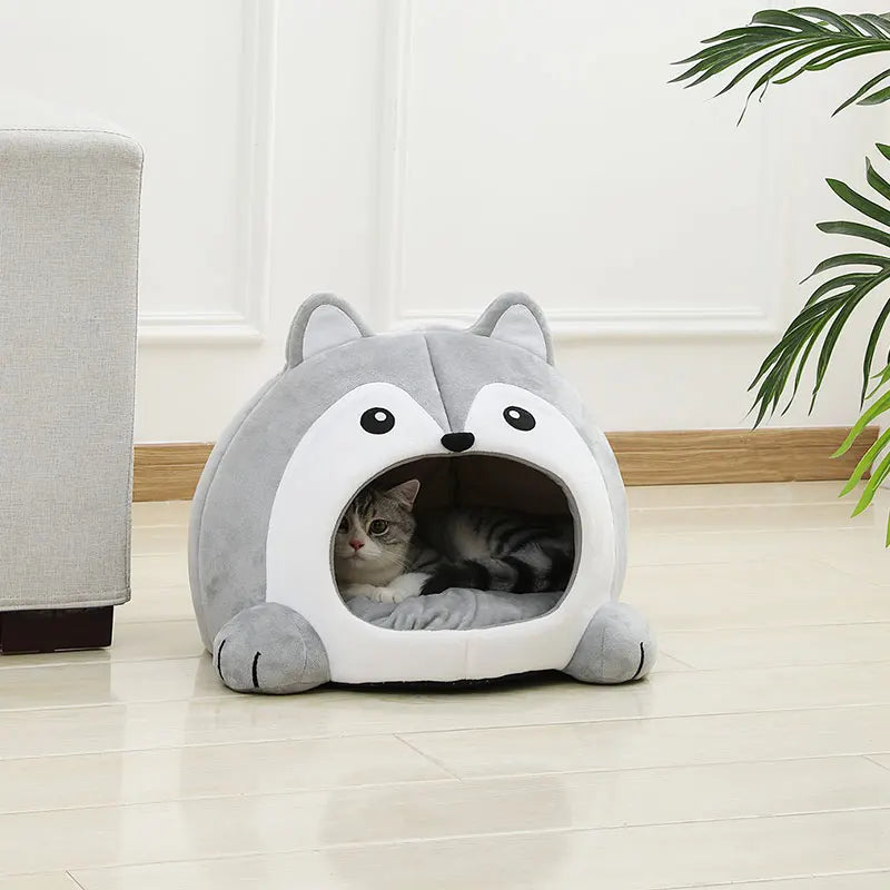😺🛏️ Soft Cat & Dog Bed Cozy Basket & Lounger