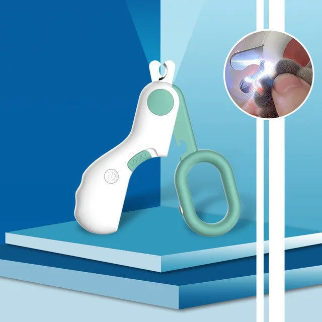 💡🐾 LED Pet Nail Clipper ✂️ Safe Grooming for Cats & Dogs