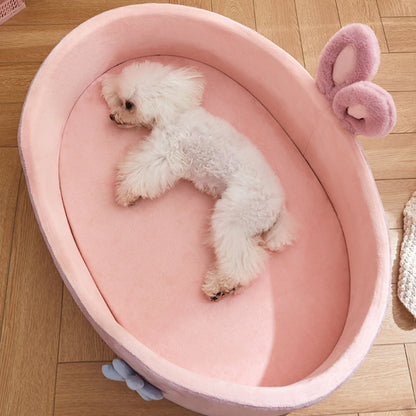 😺🛏️ Detachable Soft Pet Bed Washable Dog & Cat Bed