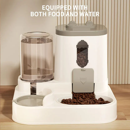 🐱 2-in-1 Cat Feeder 💧🍲 Automatic Food & Water Dispenser