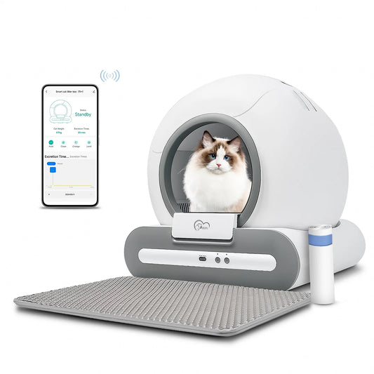 😺 DOEL Smart Cat Litter Box 📱✨ Automatic Self-Cleaning for Multiple Cats
