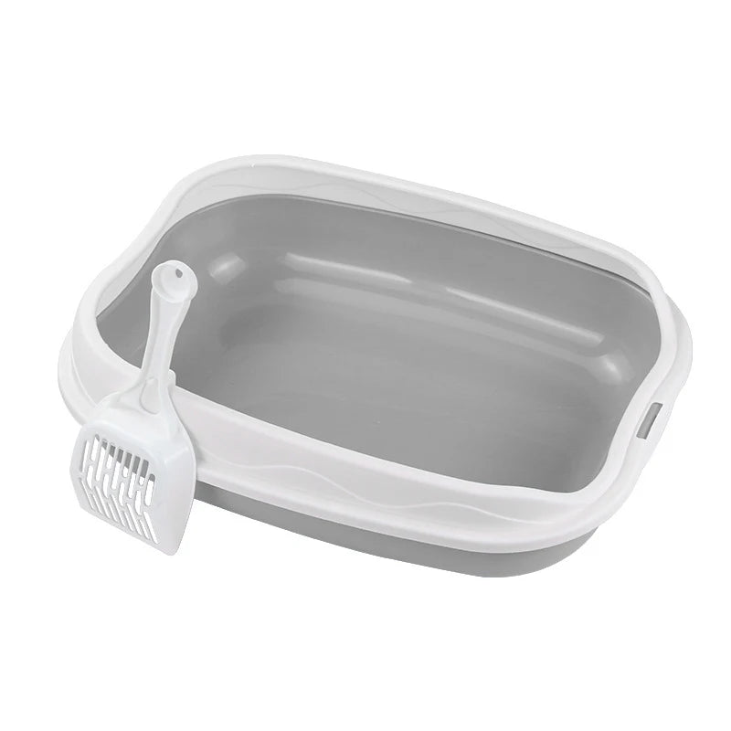 😺 Semi-Enclosed Cat Litter Box 🚽✨ Spatter-Proof & Easy Clean