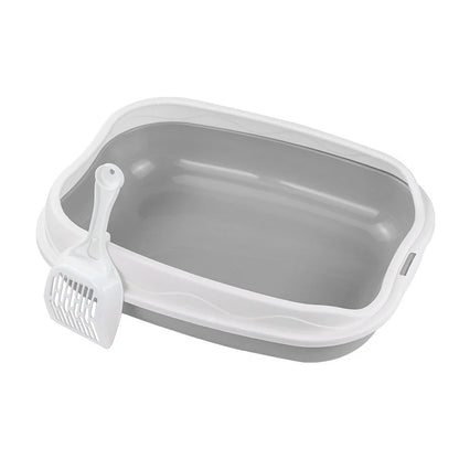 😺 Semi-Enclosed Cat Litter Box 🚽✨ Spatter-Proof & Easy Clean