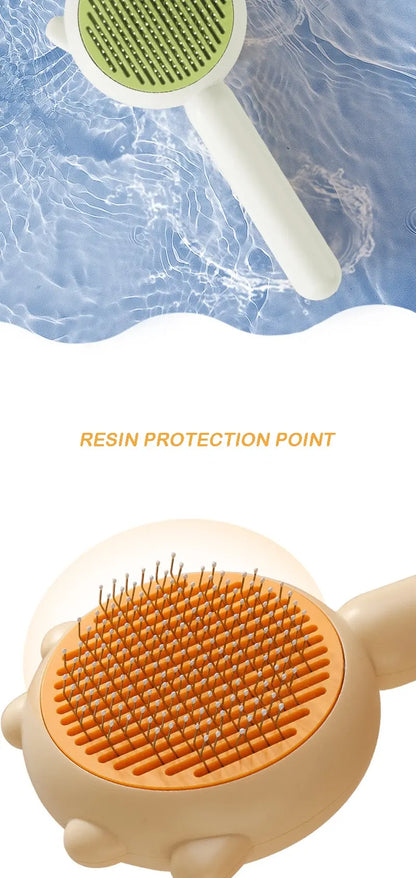 😺🐶 Pet Grooming Comb ✨🖐️ Massage & Cleaning Brush for Cats & Dogs