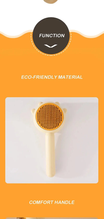 😺🐶 Pet Grooming Comb ✨🖐️ Massage & Cleaning Brush for Cats & Dogs