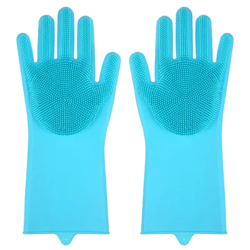 🧤🐾 Pet Grooming & Bathing Gloves Hair Removal & Massage