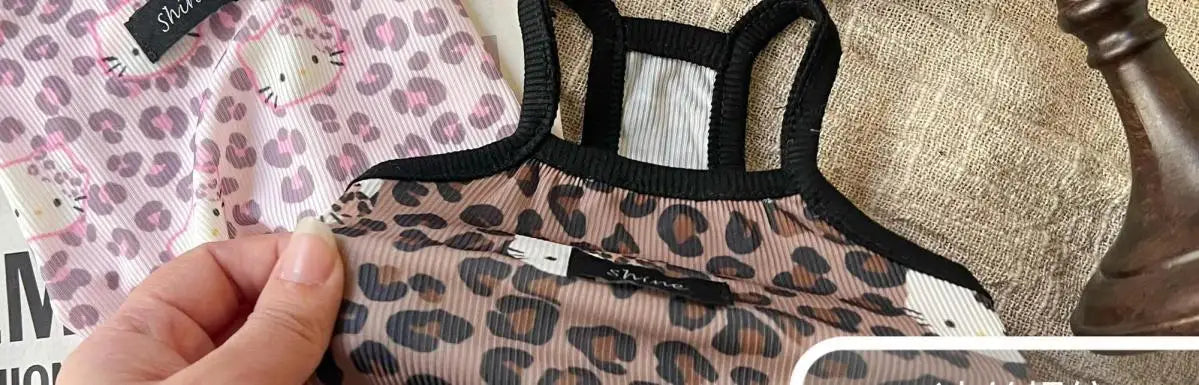 🐾👕 Leopard-Print Pet Vest Summer 2025 Trendy Clothes for Cats & Dogs