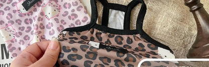 🐾👕 Leopard-Print Pet Vest Summer 2025 Trendy Clothes for Cats & Dogs