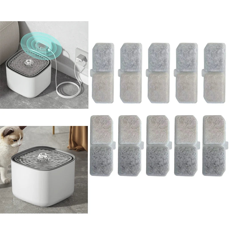 💧 Cat Fountain Filters 😺✨ 10PCS Replacement Pack