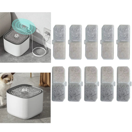 💧 Cat Fountain Filters 😺✨ 10PCS Replacement Pack