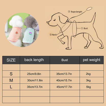 ☀️🐶 Summer Pet Vest Thin Strap Breathable Clothes for Small Dogs & Cats