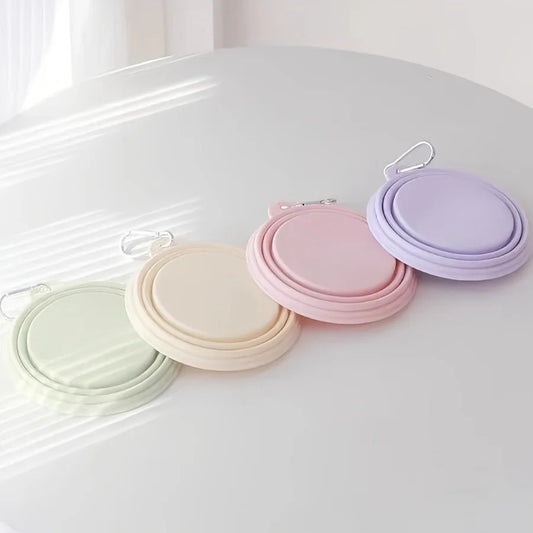 🐾 Foldable Pet Bowl 🧳💧 Portable Silicone Travel Feeder