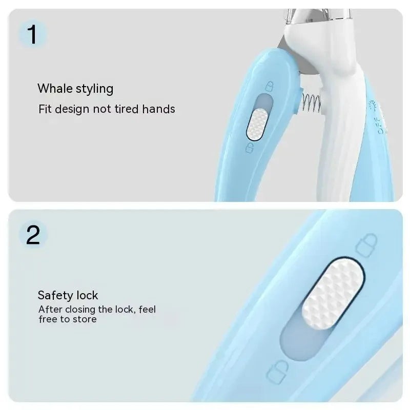 💅🐾 Pet Nail Clippers LED Electric Trimmer for Dogs & Cats