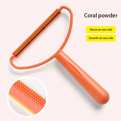 🧹🐾 Portable Fabric Hair Remover Double-Sided Clothes & Carpet Shaver