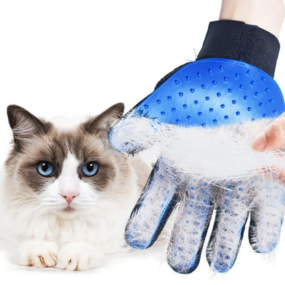 🧤🐾 Pet Hair Removal Gloves Grooming & Massage for Cats & Dogs