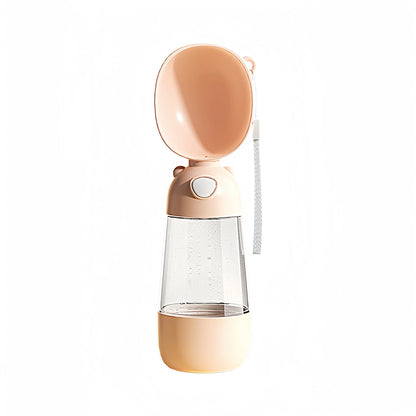 🐶🐱 Portable Pet Water Bottle 💧🍖 Travel Cup with Food Dispenser