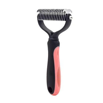 🐾 Pet Deshedding Brush ✂️ Hair Remover & Knot Cutter for Cats & Dogs
