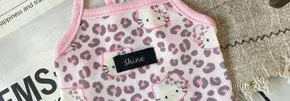 🐾👕 Leopard-Print Pet Vest Summer 2025 Trendy Clothes for Cats & Dogs