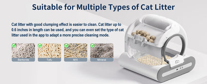 😺 DOEL Smart Cat Litter Box 📱✨ Automatic Self-Cleaning for Multiple Cats