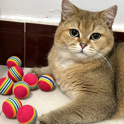 🌈 Pet Toy Balls 🎾🐾 Interactive Play for Cats & Dogs