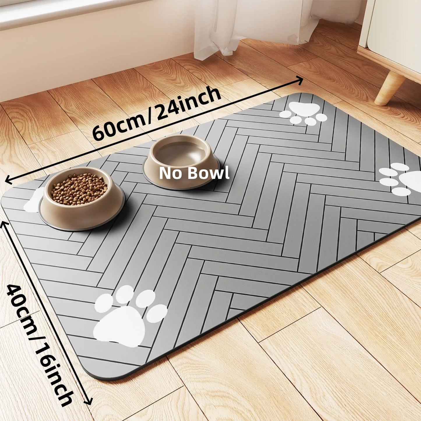 🐾 Pet Feeding Mat 🧼💧 Absorbent & Waterproof Placemat