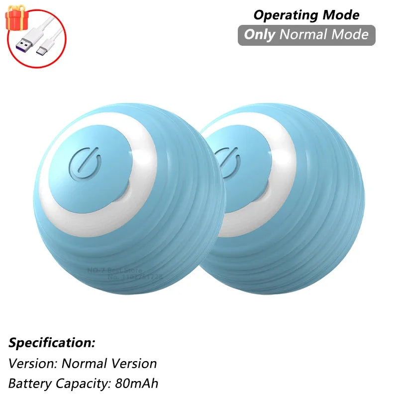 😺🎾 Smart Interactive Cat Ball Rechargeable Rolling Mouse Toy