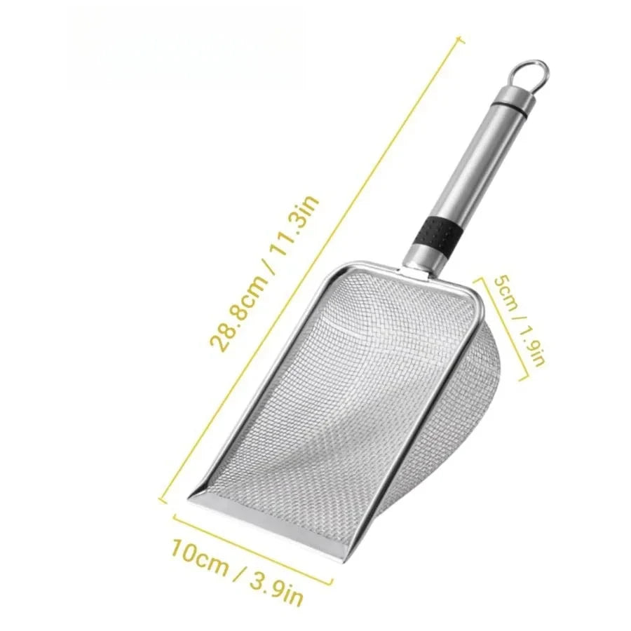 Cat Litter Scoop 🐾 Stainless Steel, Durable & Easy Clean