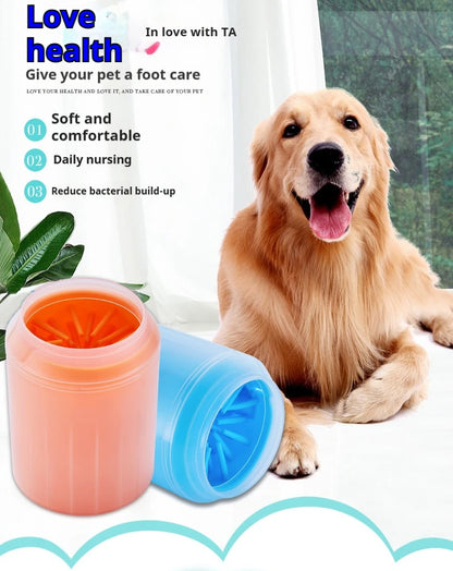 🐾 Portable Pet Paw Cleaner Silicone Foot Washer for Dogs & Cats