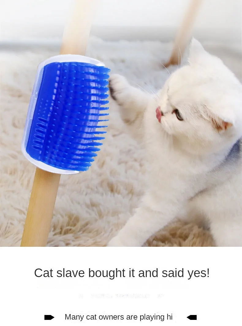 😺🐾 Cat Wall Corner Scratcher Self-Grooming Massager